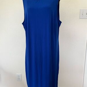 Ashley Stewart Women's Size 18 Cobalt Blue Sleeveless Tank Dress​